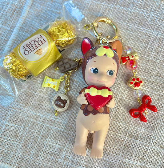 SONNY ANGEL Art Toy Keychain - Handmade - One of a Kind