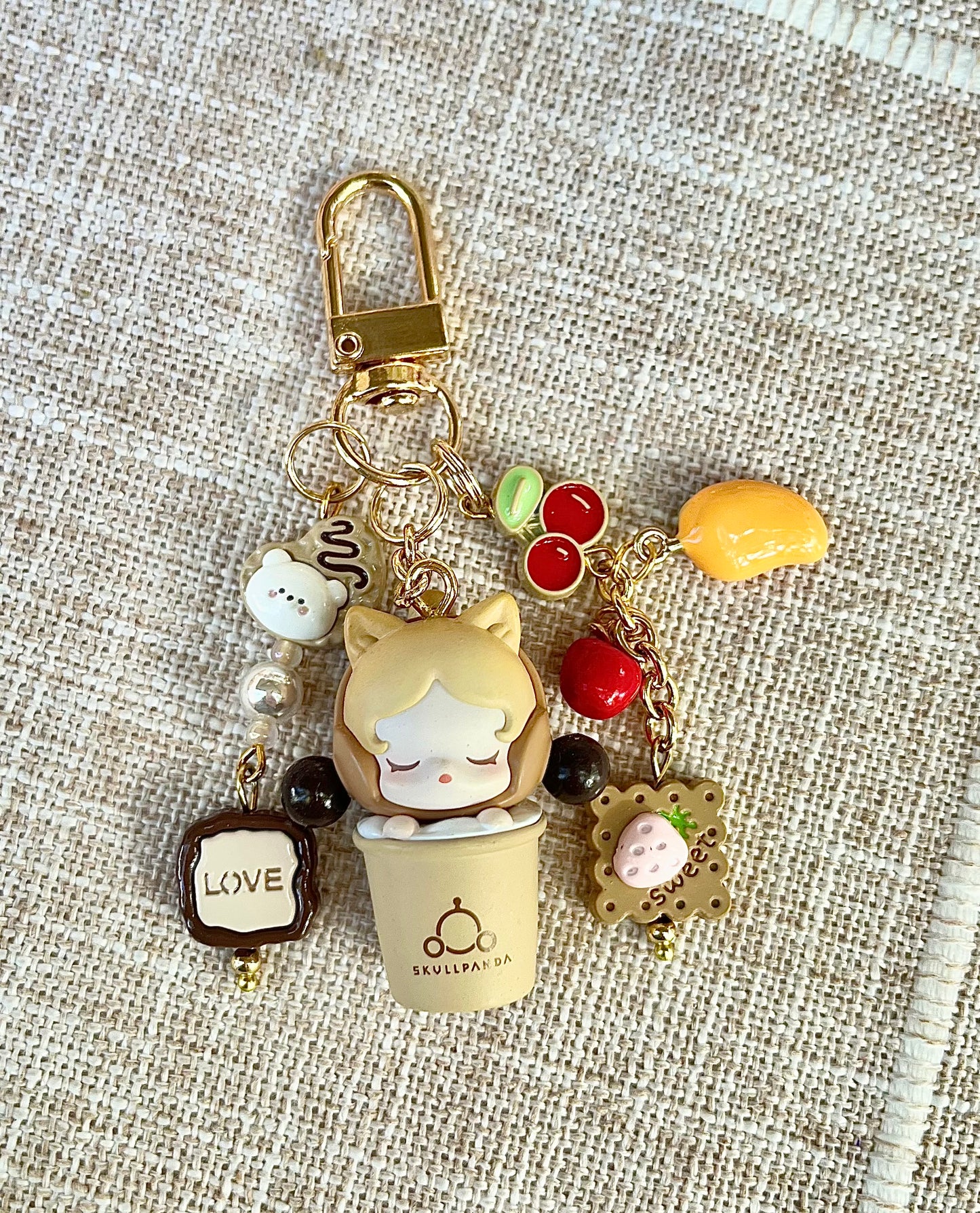 Pop Mart Pop Bean Keychain - Labubu, Crybaby, Skullpanda, Zsiga, Molly, Dimoo - Handmade