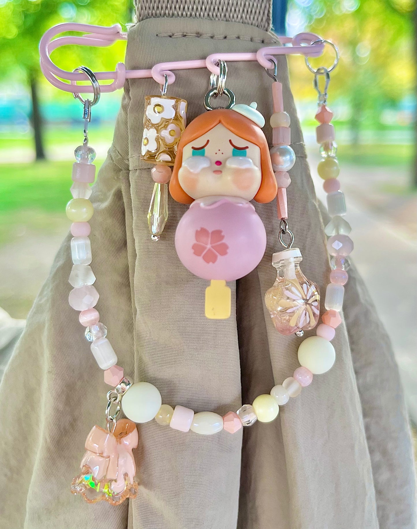 Pop Mart Pop Bean Keychain - Labubu, Crybaby, Skullpanda, Zsiga, Molly, Dimoo - Handmade