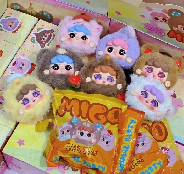 Migo Animal Party Vinyl Face Plush Pendant Blind Box